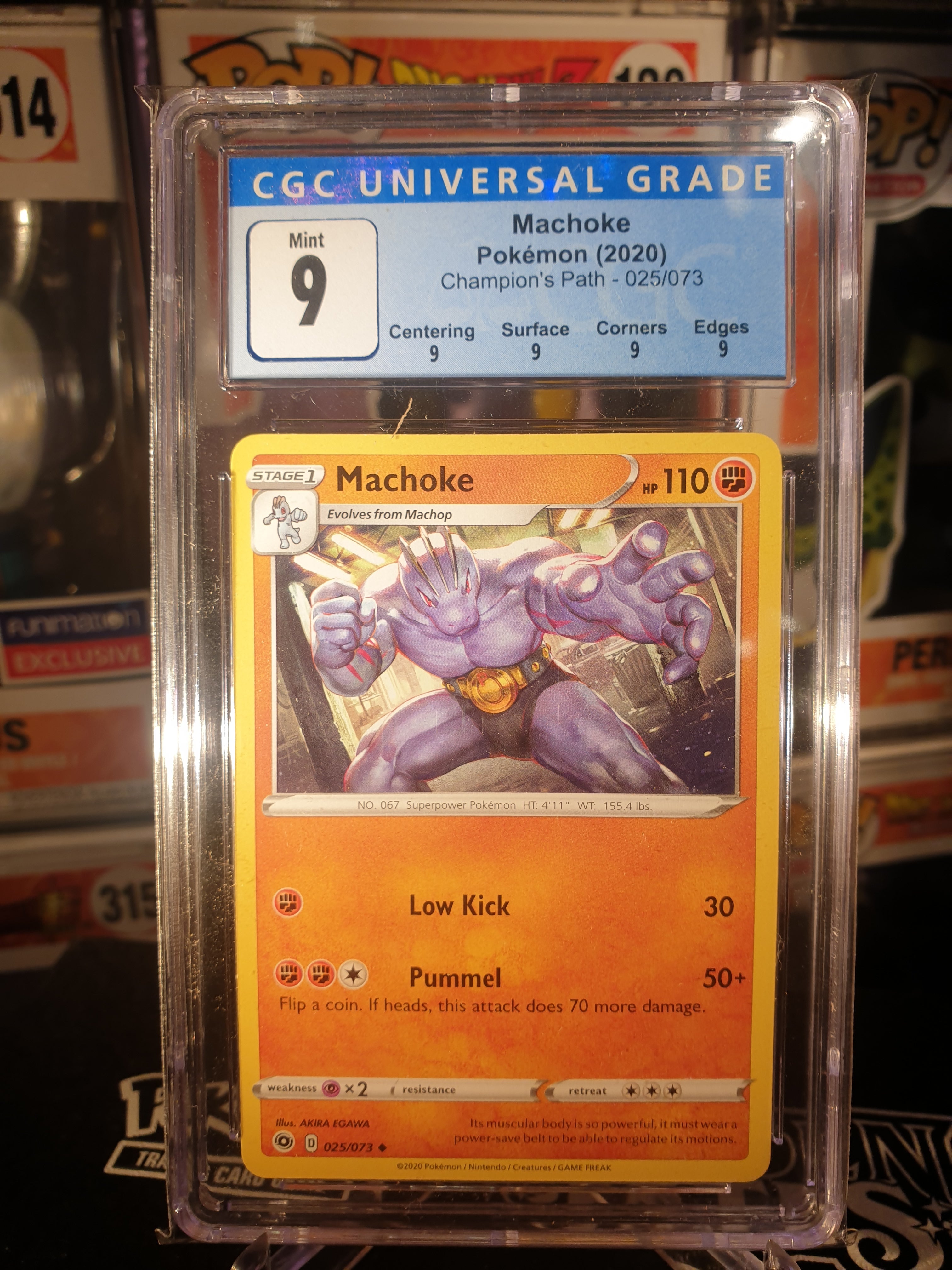 machoke pokemon cards 2020 025/073 Champion's Path CGC 9 (SUBGRADED) – Pokenpopcollect Buy Rayquaza EX #XY73 Evolves from Machop Type Color:Style 32 Pokémon Slab Mystery Pack